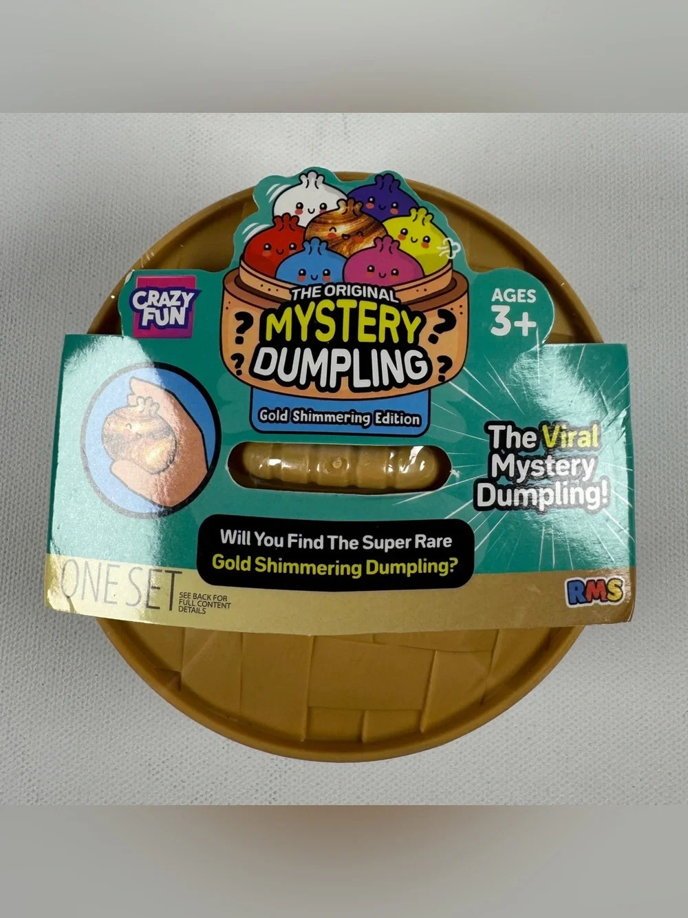 Viral RMS Original Mystery Dumpling Gold Shimmering Edition Crazy Fun Squishy